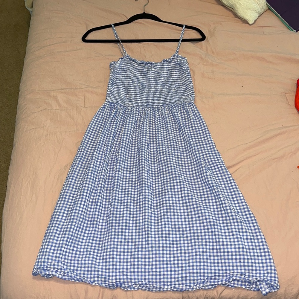 H&M Plaid Midi Dress